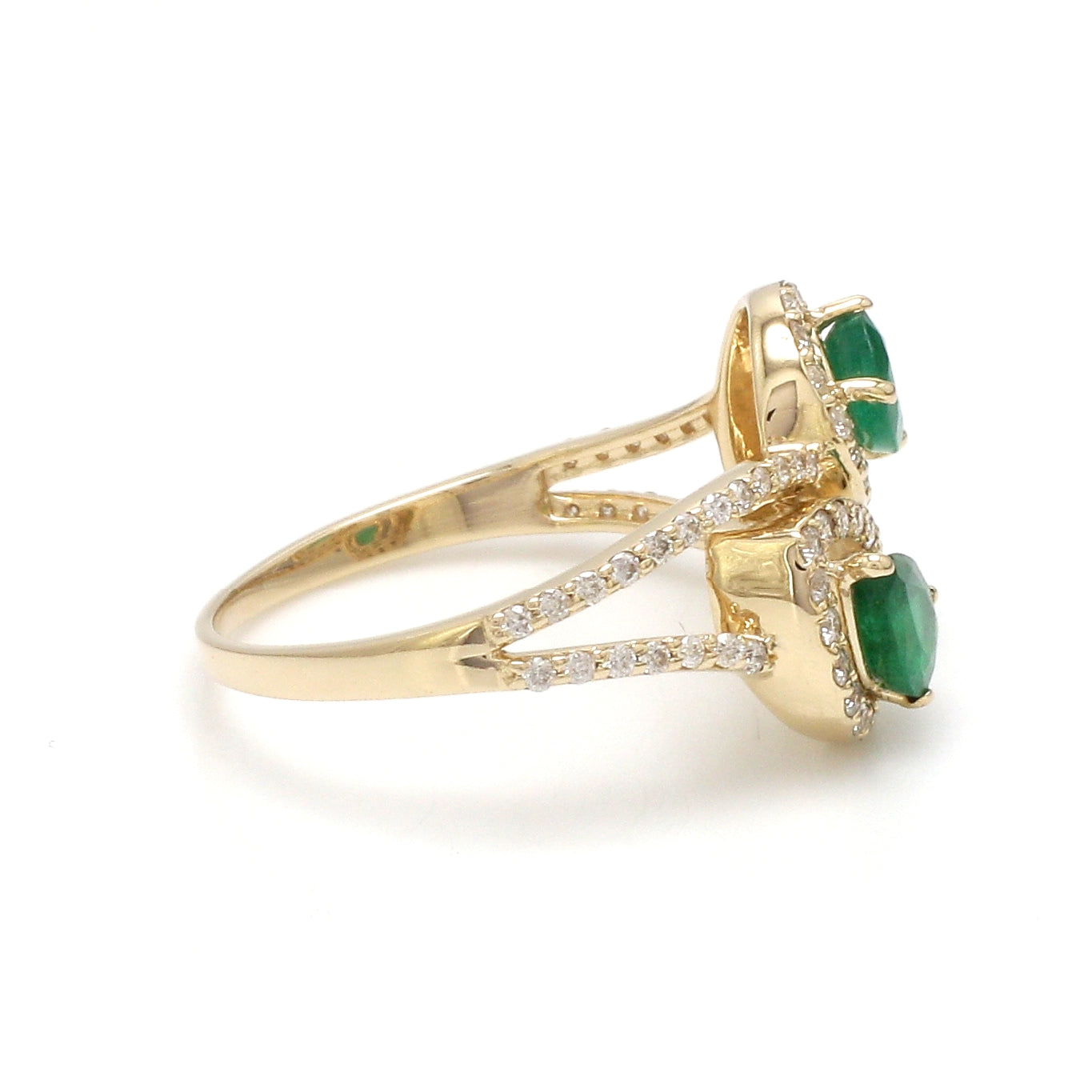 JPRG-3105/8115 Emerald Pear 6X4 With Diamond Ring