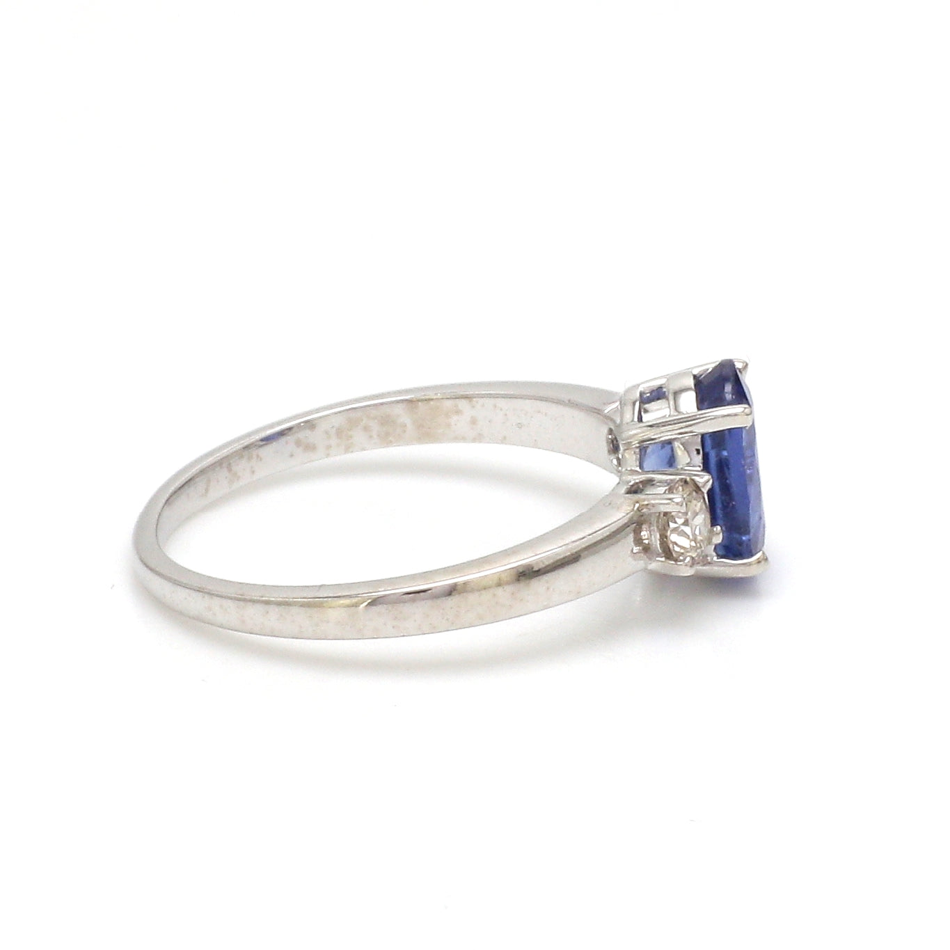 JPRG-3106/8116 Blue Sapphire Oval With Diamond 3Pcs Ring