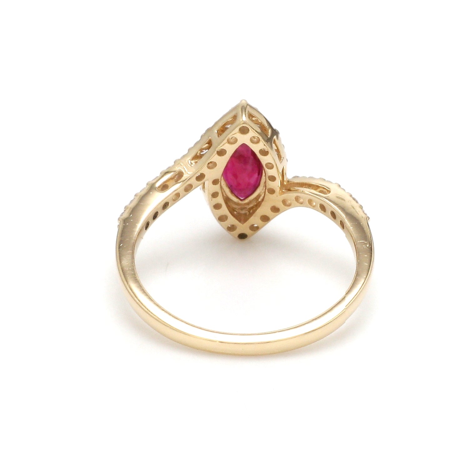 JPRG-3108/8118 Ruby Marquise With Diamond Ring