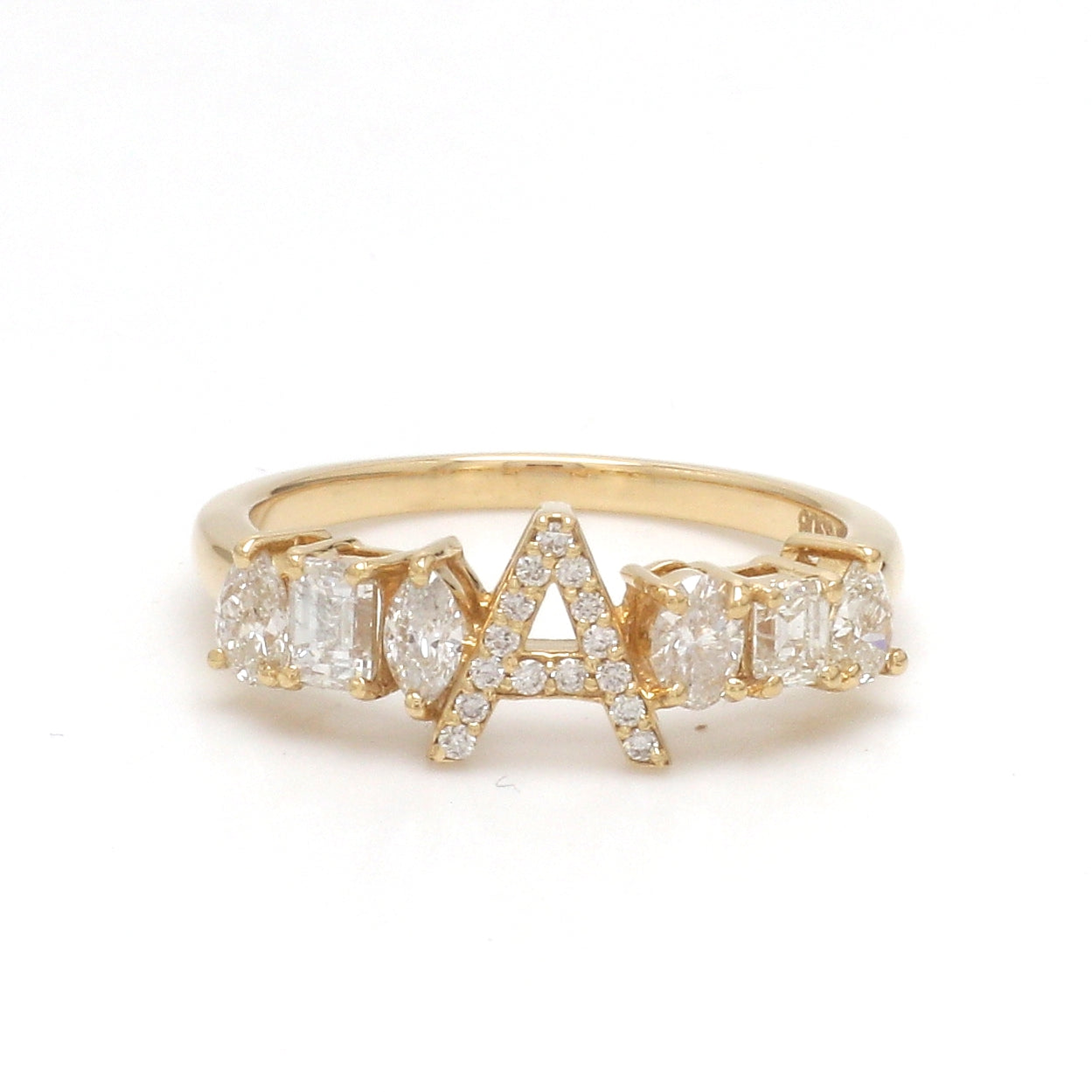 JPRG-3308/8458 Diamond A Letter Ring