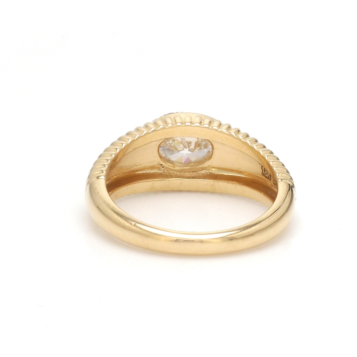 JPRG-3377/8579 Diamond Oval With Diamond Pinky Ring
