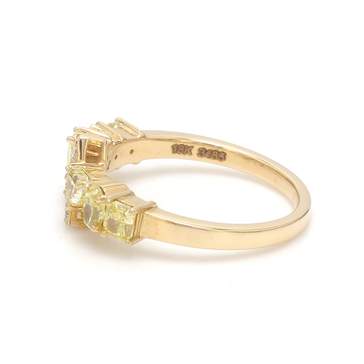JPRG-3465/8851 Yellow Diamond A Letter Ring