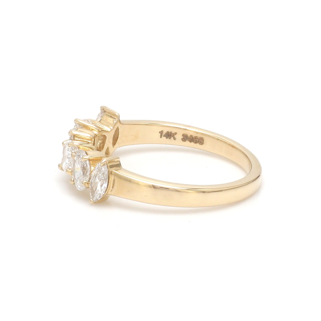 JPRG-3468/8854 Lab Grown Diamond Mix Shape Half Ring