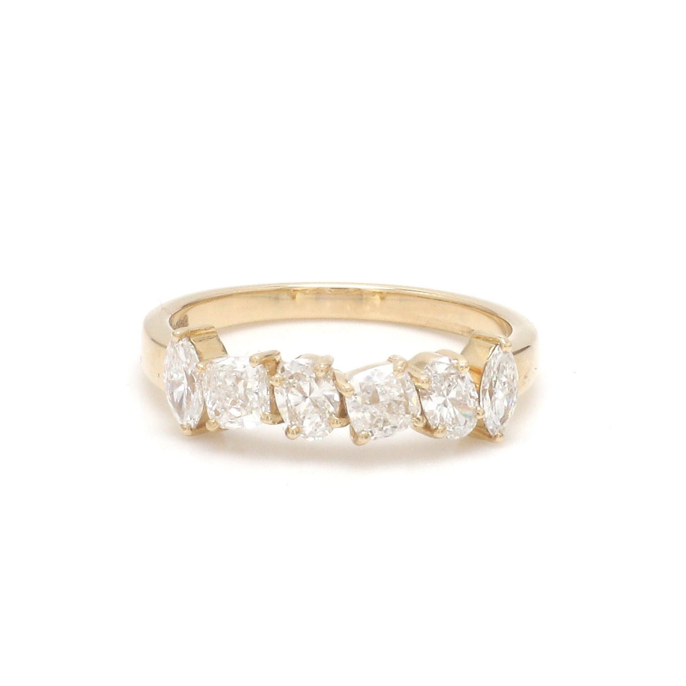 JPRG-3468/8854 Lab Grown Diamond Mix Shape Half Ring