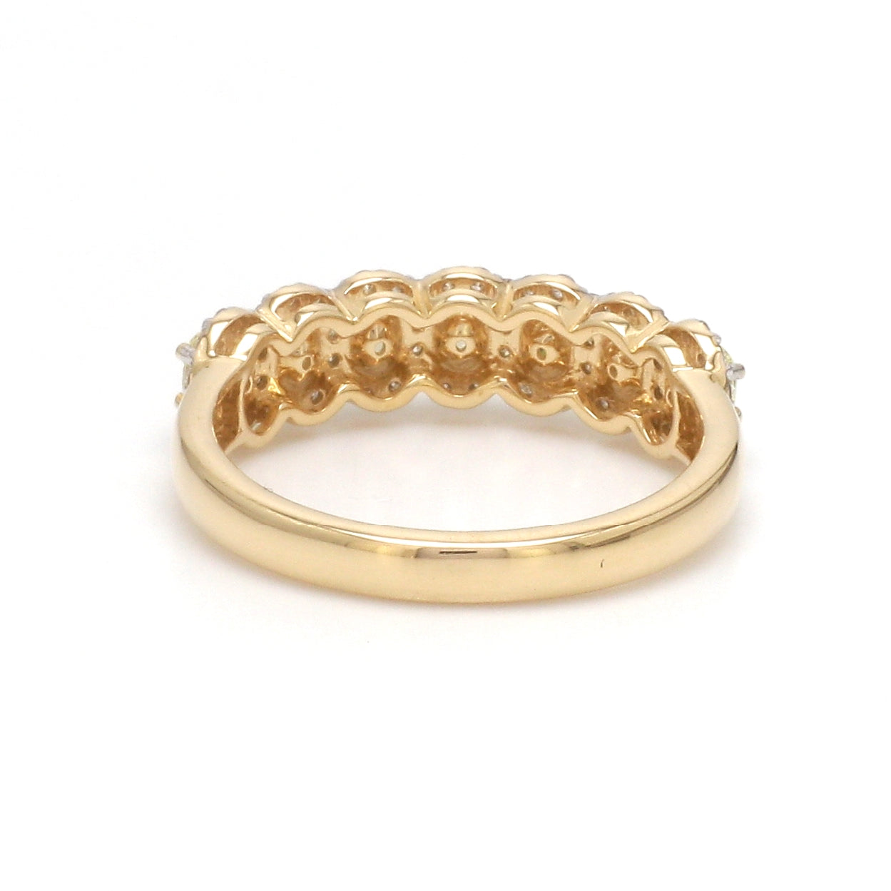 JPRG-3471/8868 Yellow Diamond Oval With Diamond Half Ring