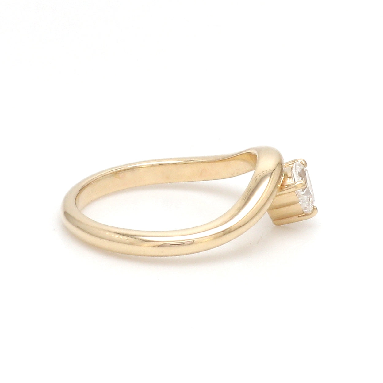JPRG-3478/8891 Lab Grown Diamond Heart Wave Ring