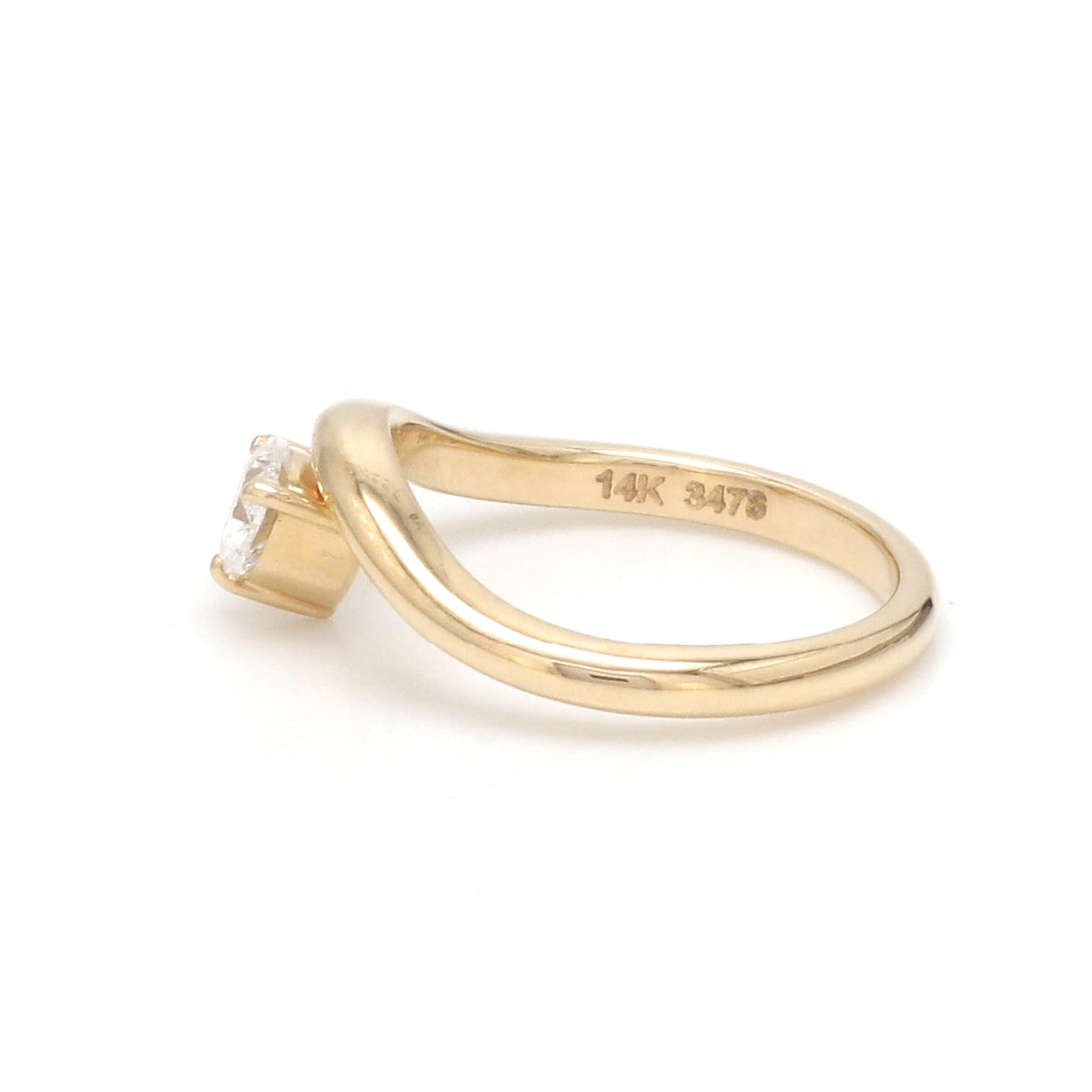 JPRG-3478/8891 Lab Grown Diamond Heart Wave Ring