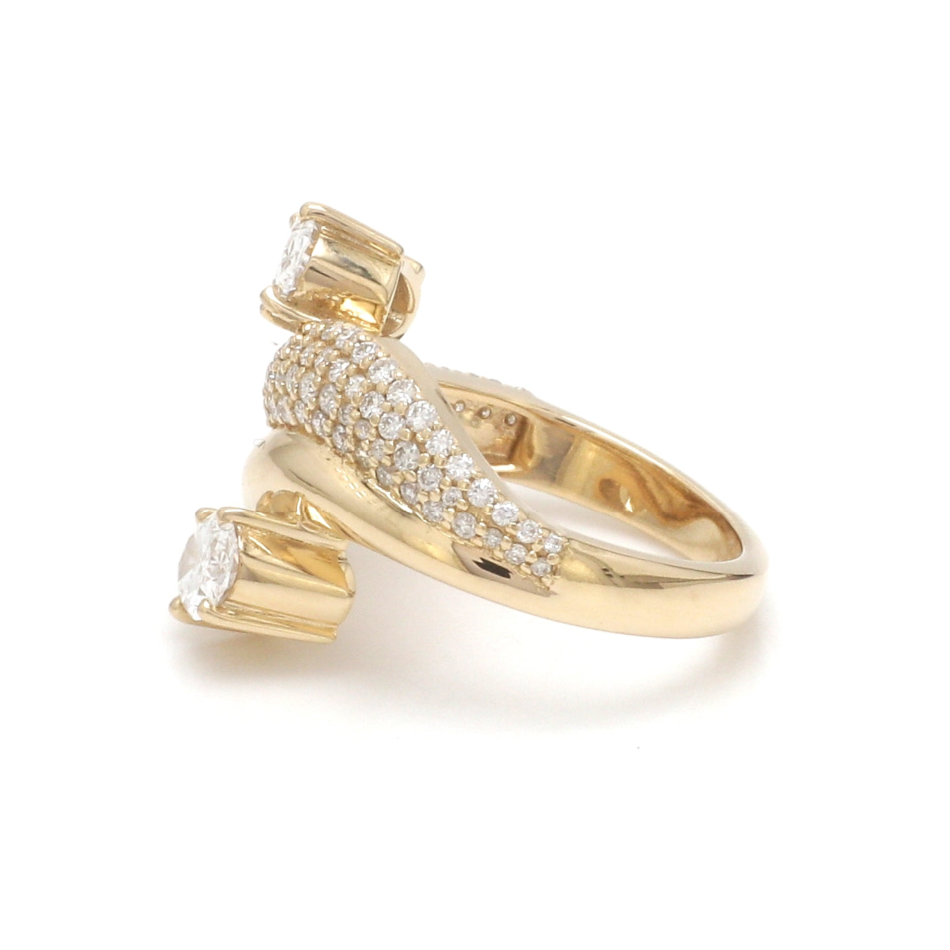 JPRG-3484/8897 Lab Grown Diamond Oval Round Wave Ring