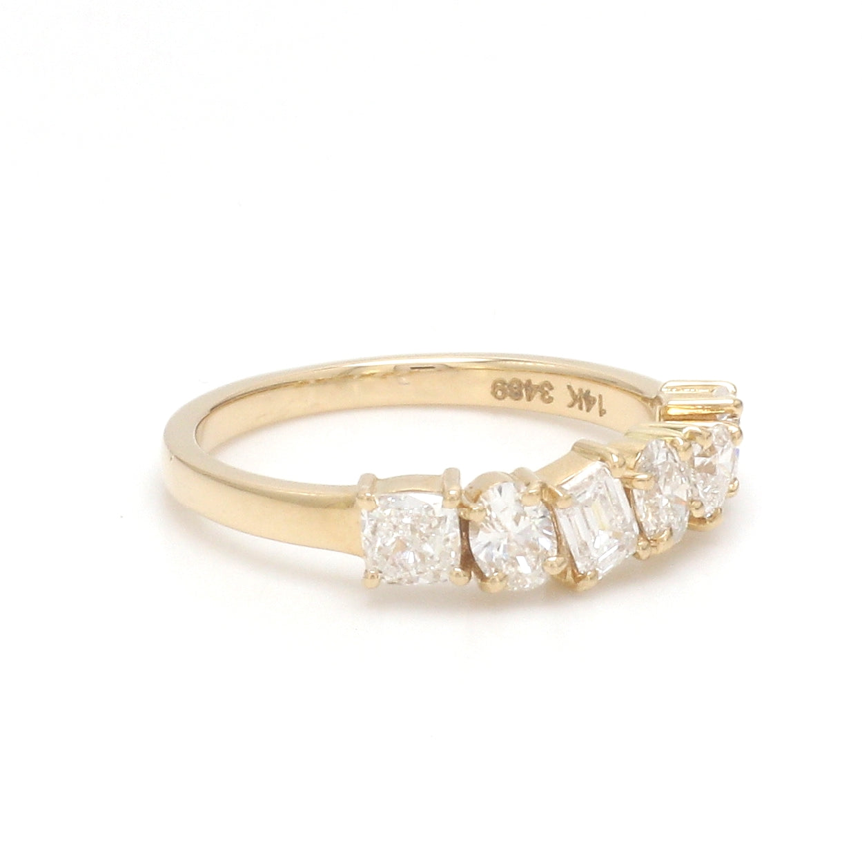 JPRG-3489/8902 Lab Grown Diamond Mix Shape Half Ring
