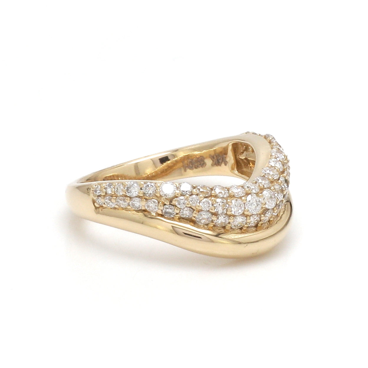 JPRG-3501/8922 Lab Grown Diamond Round Wave Ring