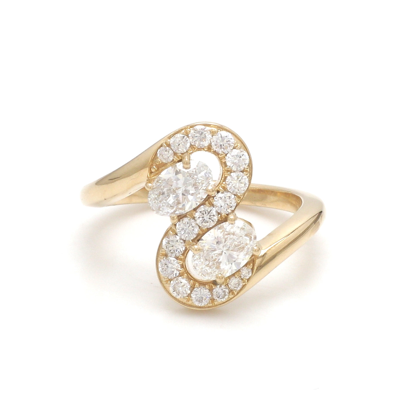 JPRG-3502/8923 Lab Grown Diamond Oval Wave Ring