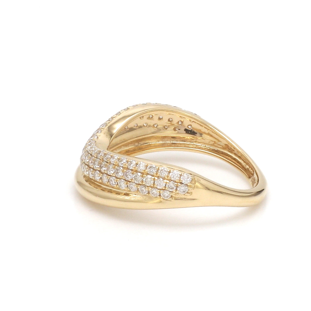 JPRG-3578/9088 Diamond Round Wave Ring