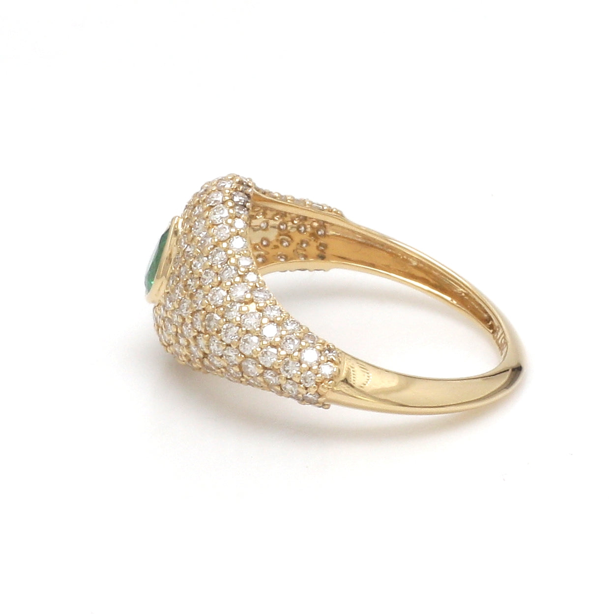 JPRG-3579/9089 Diamond Emerald Ring
