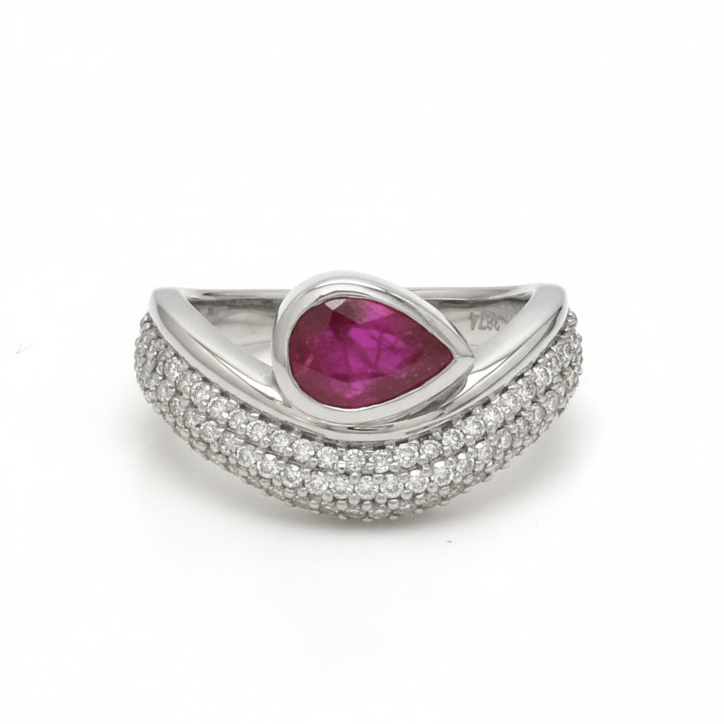 JPRG-3674/9262 Ruby Diamond Ring