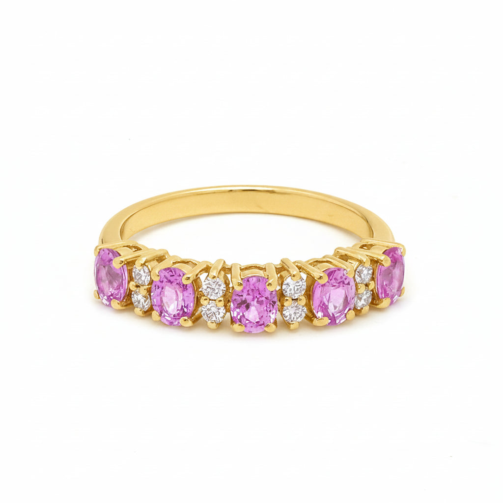 JPRG-3695/9283 Pink Sapphire Diamond Ring