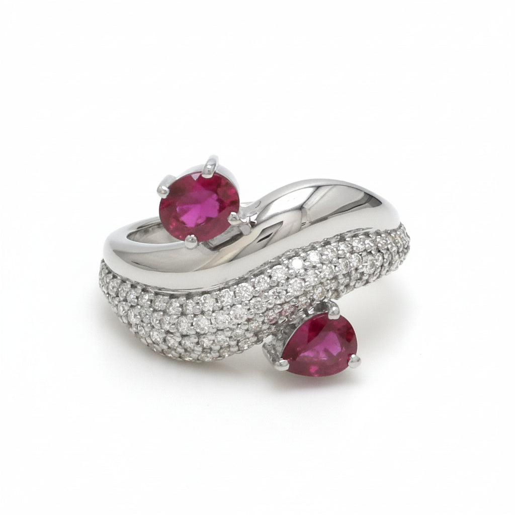 JPRG-3709/9312 Diamond Ruby Ring