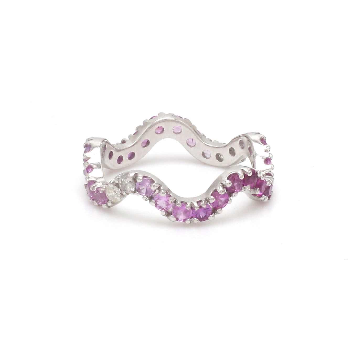 JPRG-3764/9393 Diamond Pink Sapphire Ring