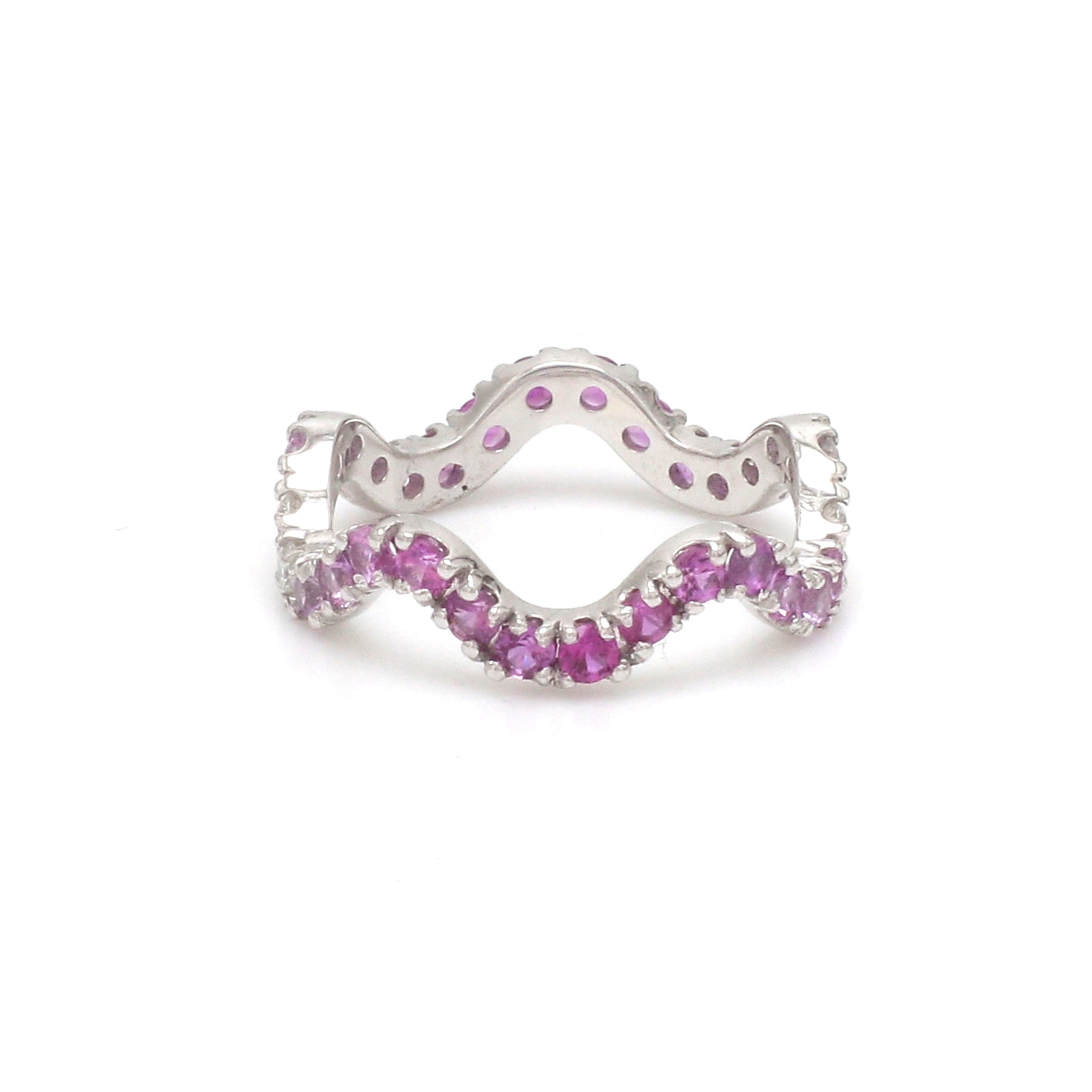 JPRG-3764/9393 Diamond Pink Sapphire Ring