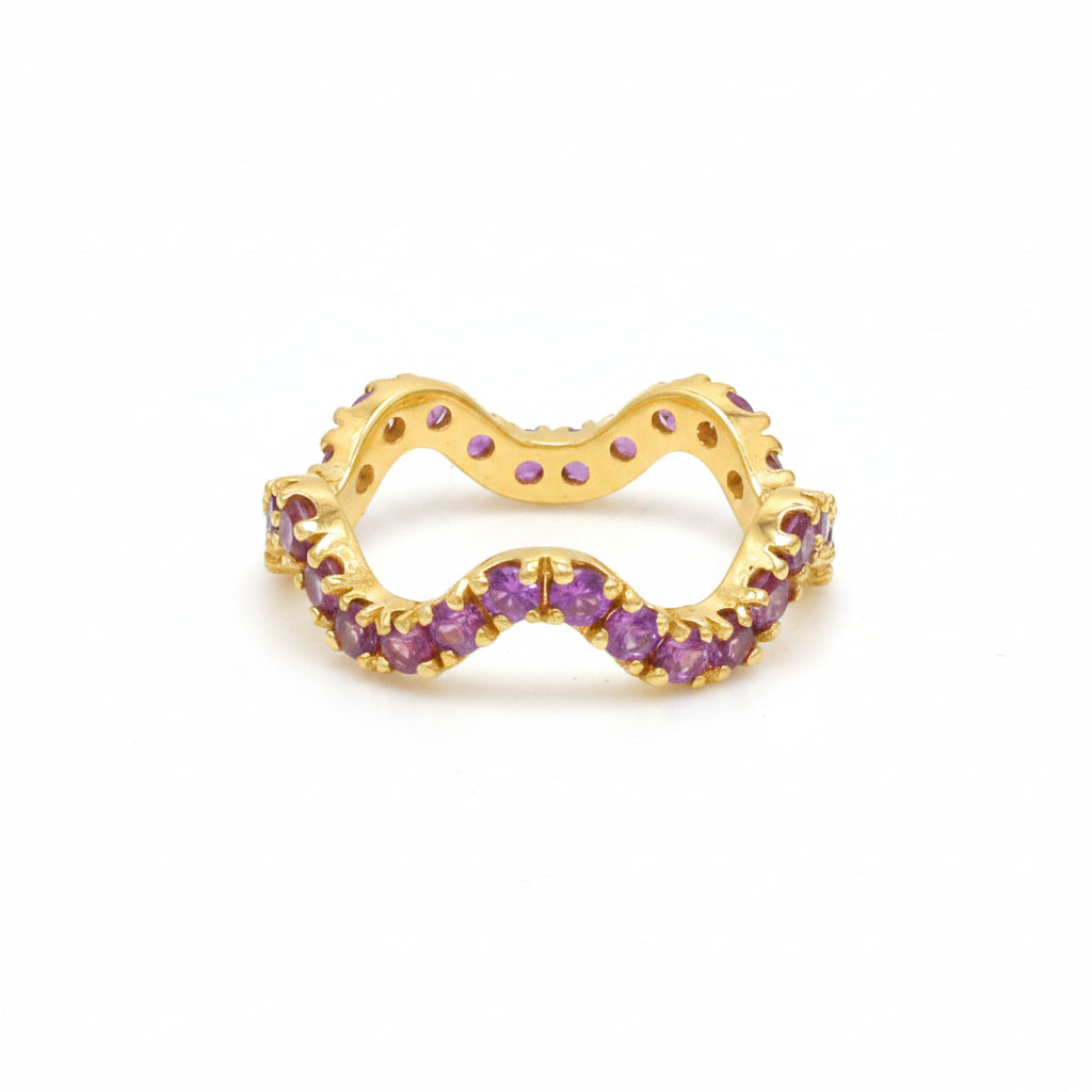 JPRG-3764/9393 Diamond Pink Sapphire Ring