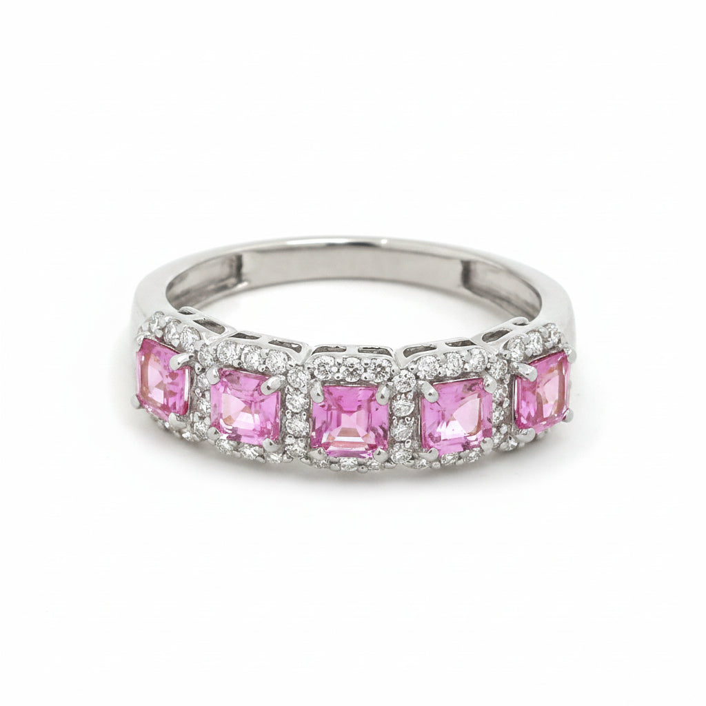 JPRG-3859/9564 Pink Sapphire Diamond Ring