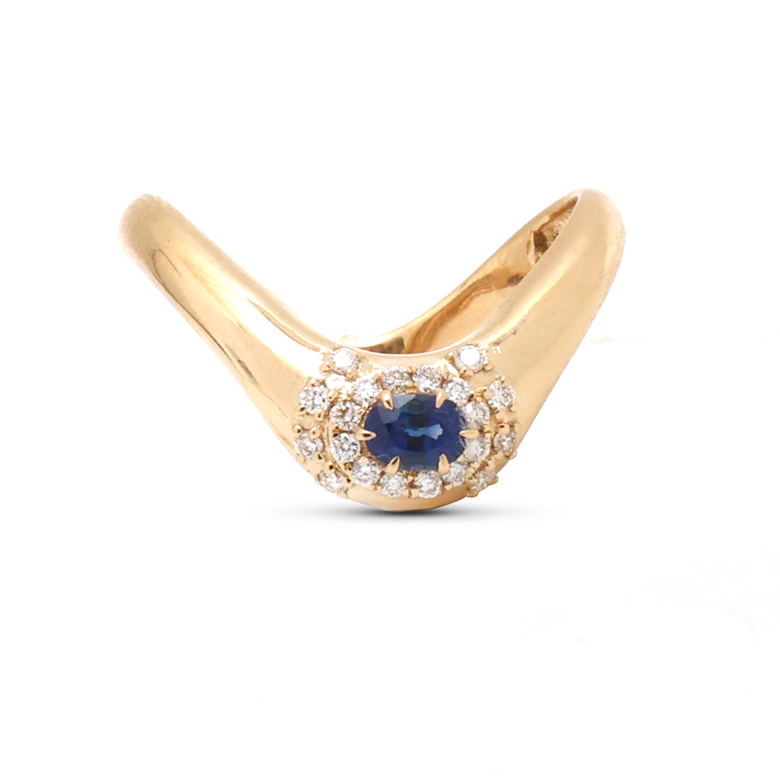 JPRG-3867/9591 Blue Sapphire Diamond Ring