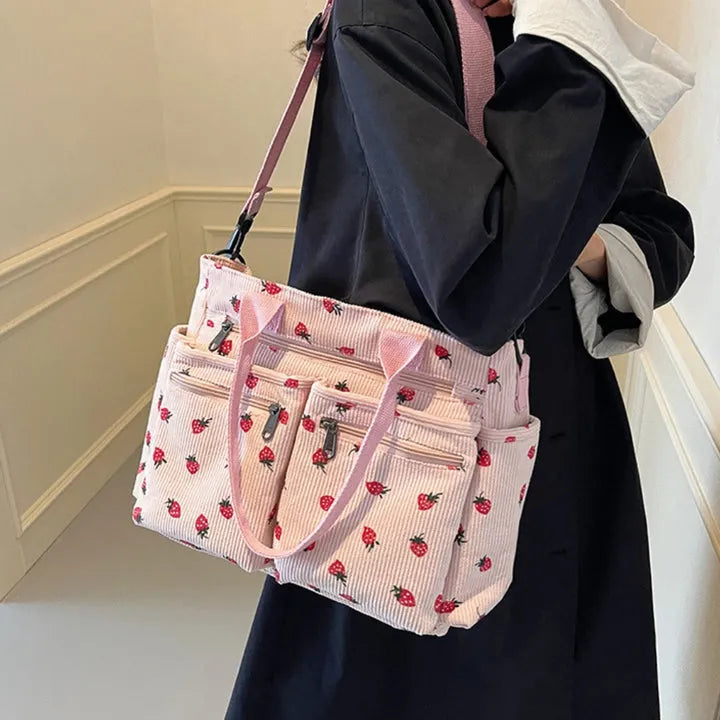 Kanna | Corduroy & Strawberry - By Qivii