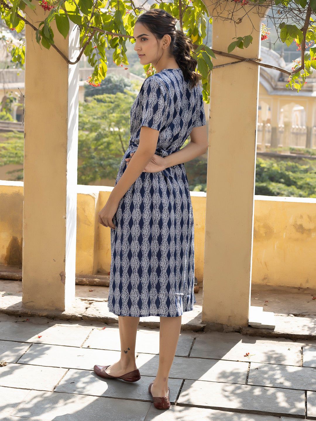 Marie Indigo Dress - By Ragavi - qivii