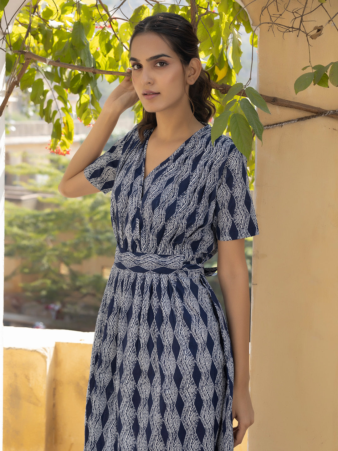 Marie Indigo Dress - By Ragavi - qivii