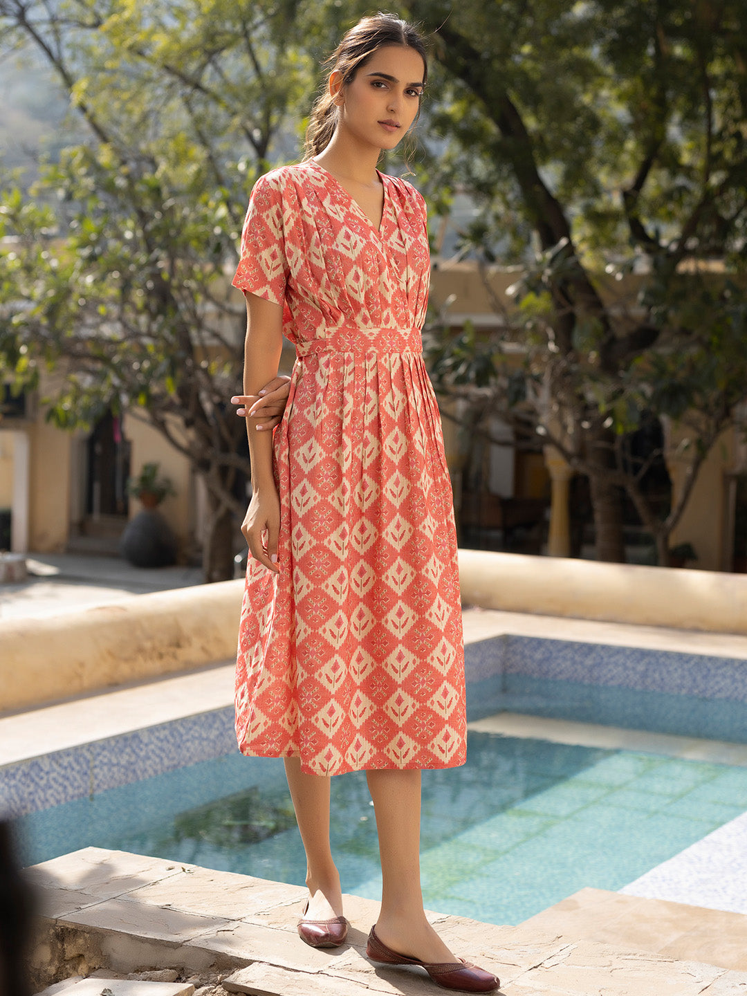 Marie Pink Dress - By Ragavi - qivii