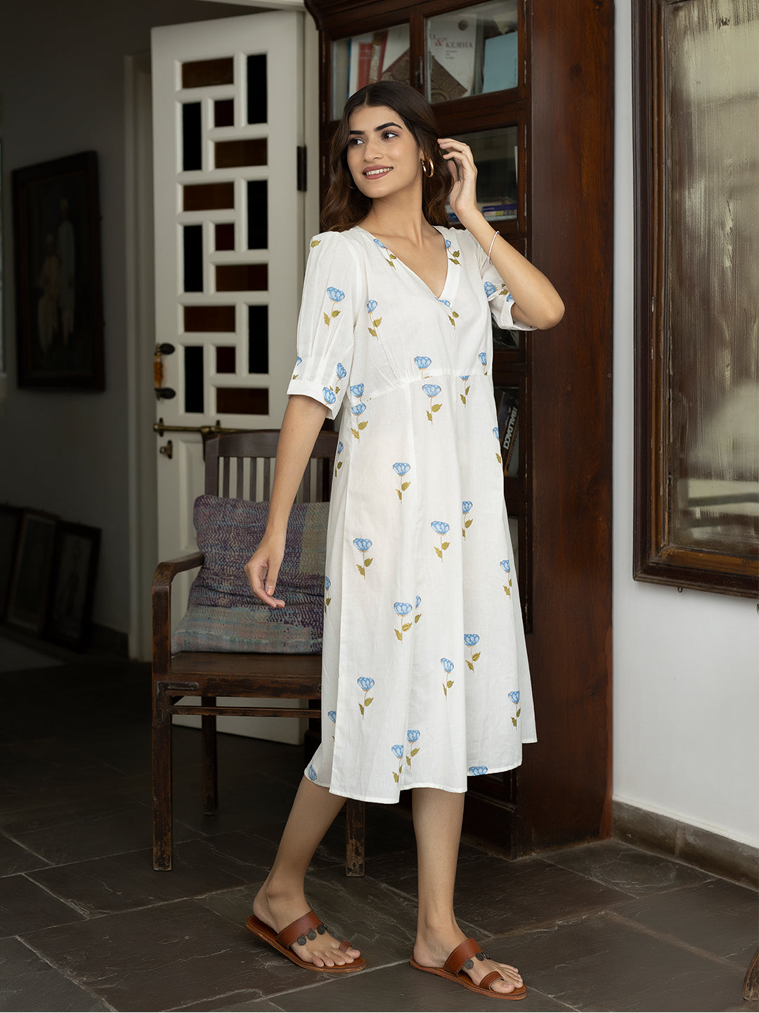 Kria White Dress - By Ragavi - qivii