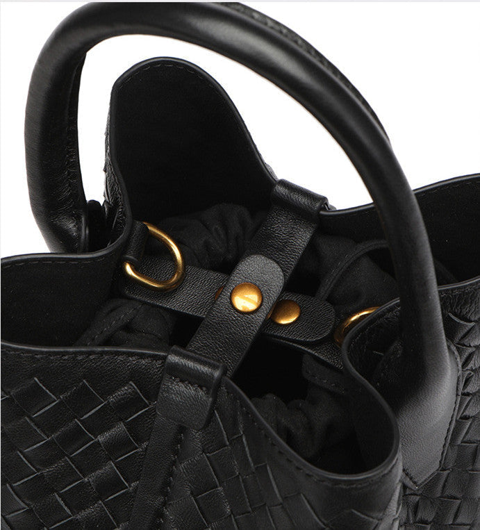 Diana Woven Bucket Bag