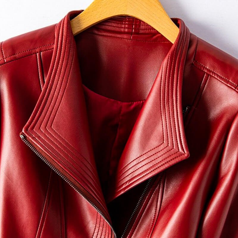 Hellena Leather Jacket - By Qivii