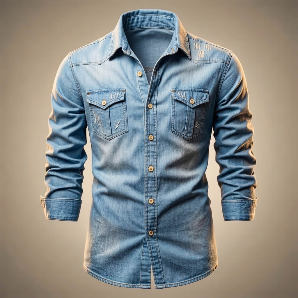 Miami Organic Denim Shirt - By Qivii