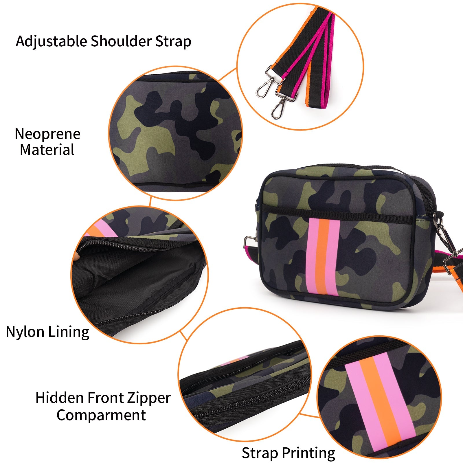 Chloe Neoprene Messenger Bag | Ounamei