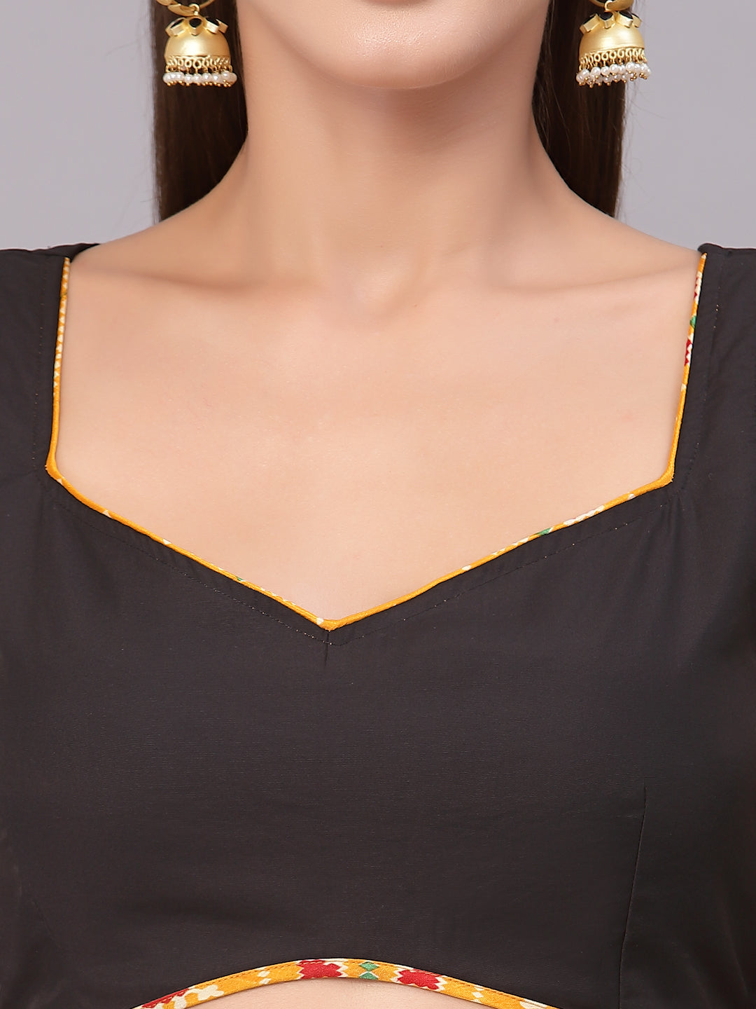 Amber Yellow Patola Co-ord Set