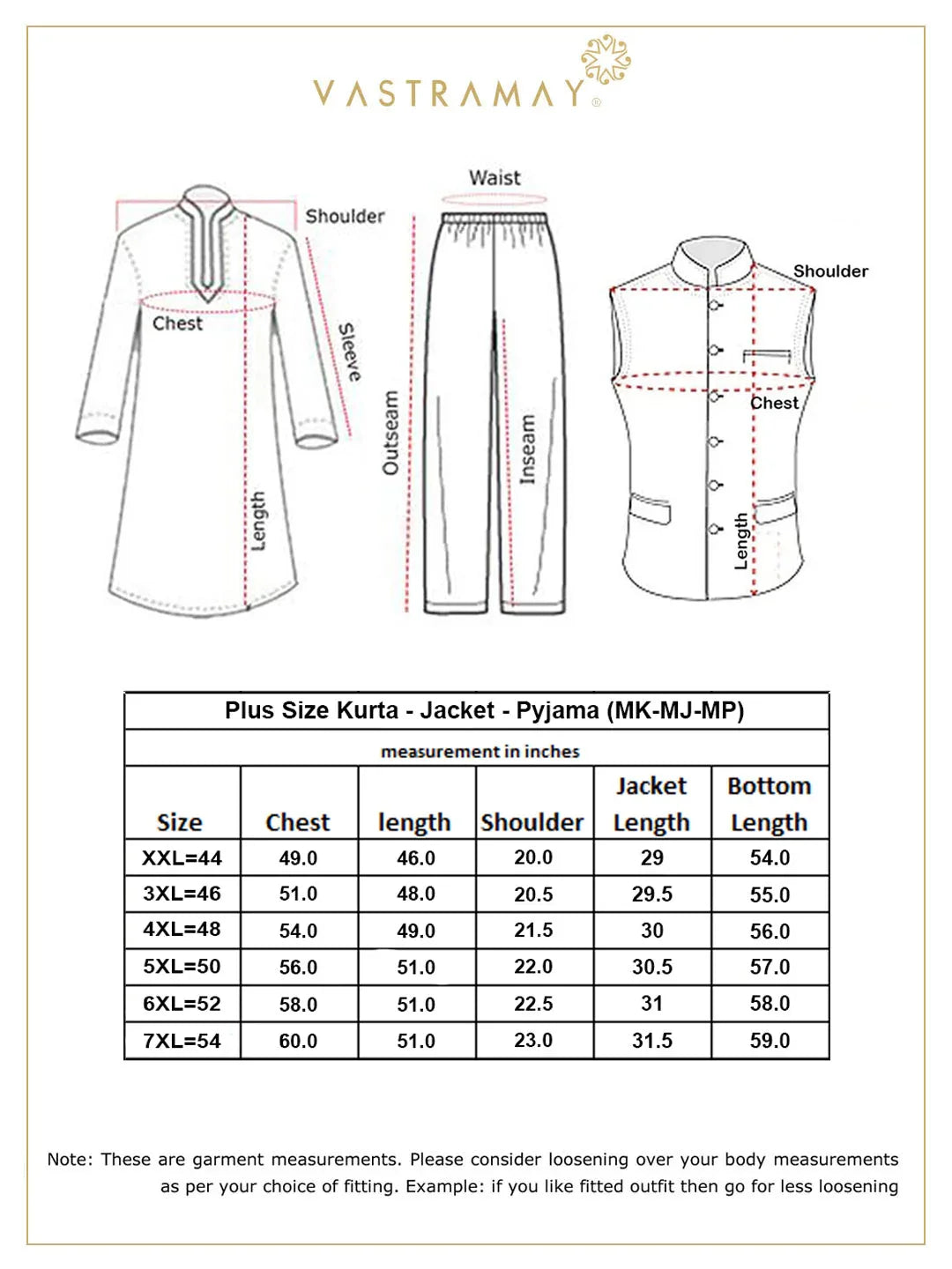 Plus Men's Pink Kurta And White Pyjama With Orange Nehru Jacket Set