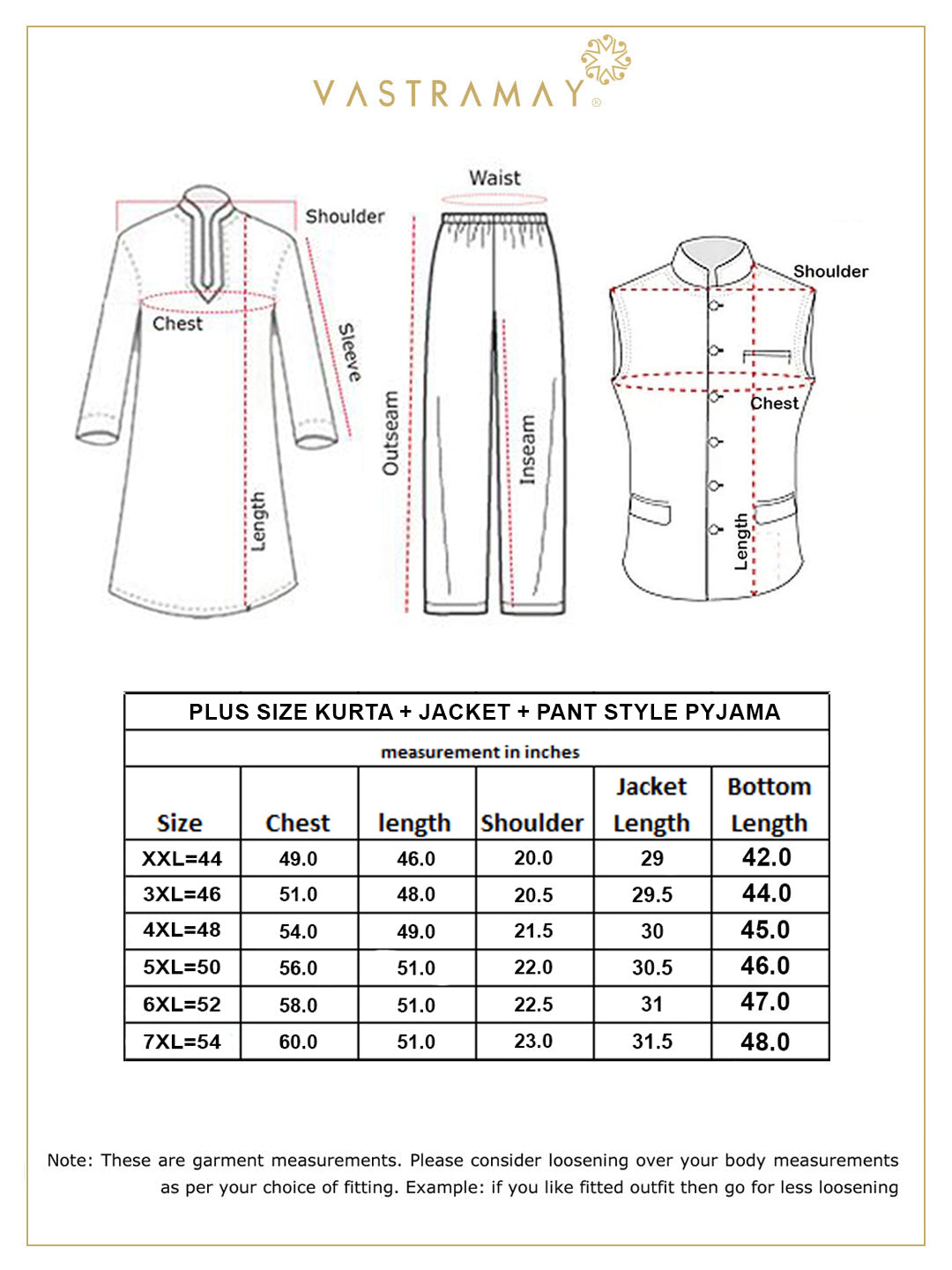 Men's Plus Size Cream Ethnic Jacket With Cream Silk Blend Kurta And Pant Style Pyjama Set