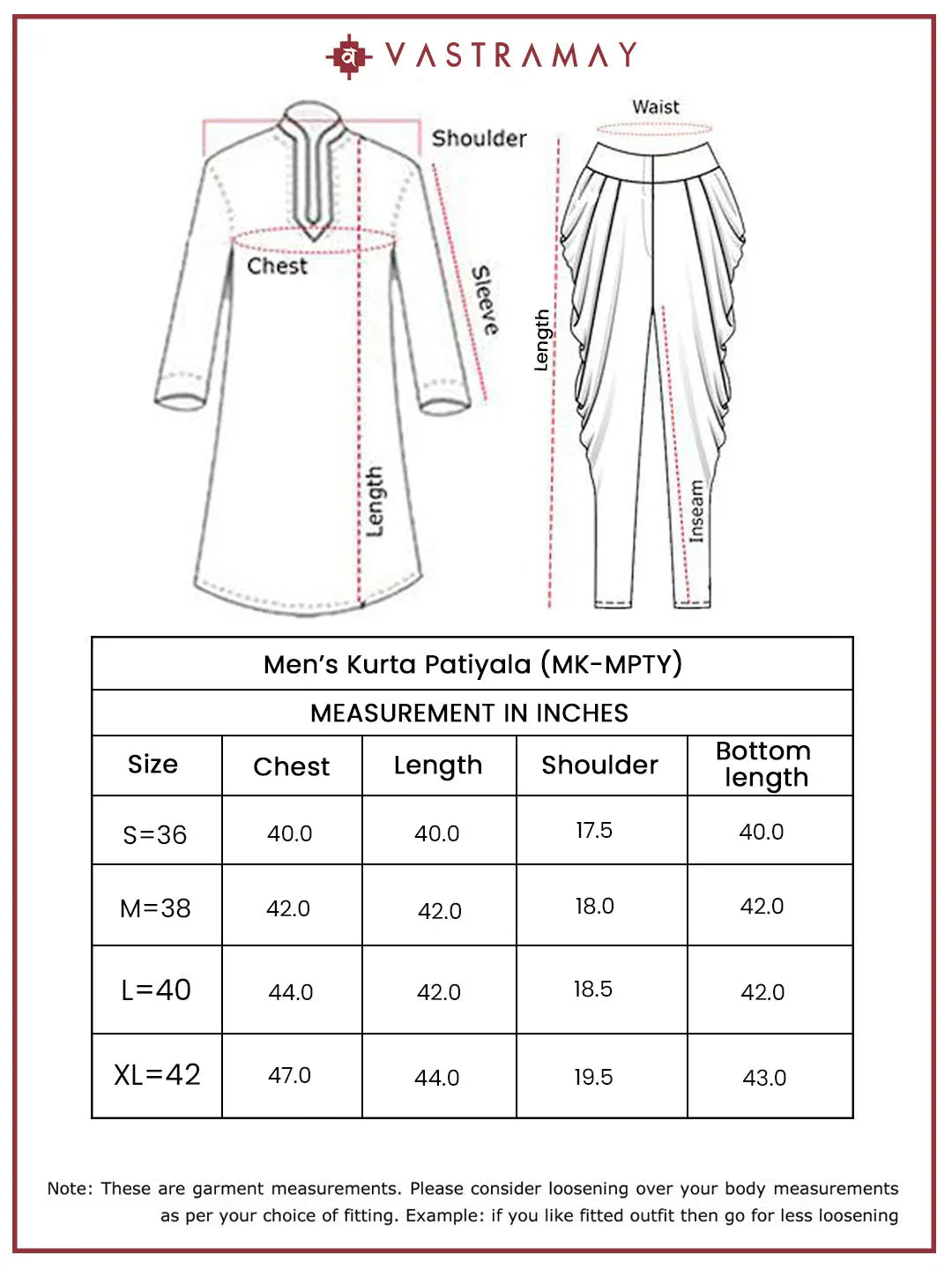 Men's Black Rayon Kurta And Patiala Set