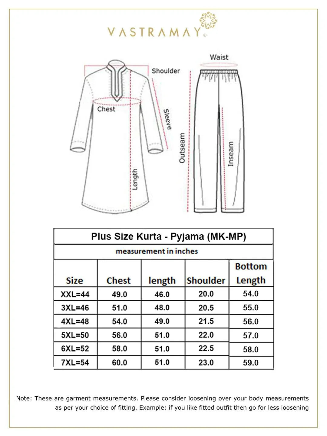 Men's Plus Size Maroon Cotton Kurta And Pyjama Set