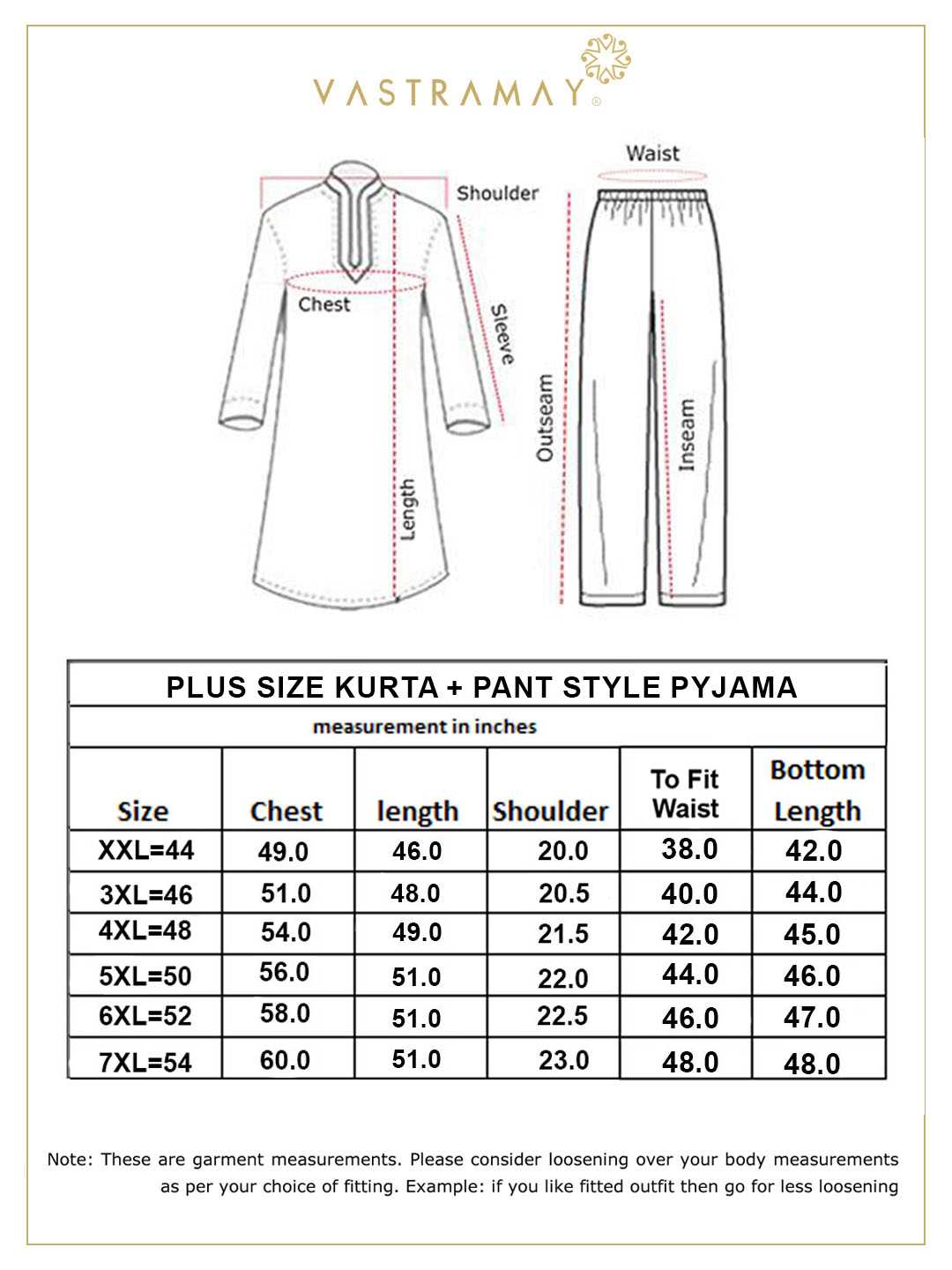 Men's Plus Size Black Silk Blend Kurta And Cream Pant Style Pyjama Set