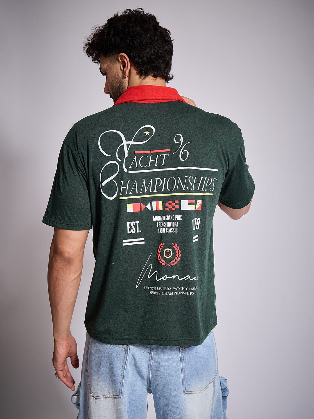 Olive Yatch Club Polo Tshirt