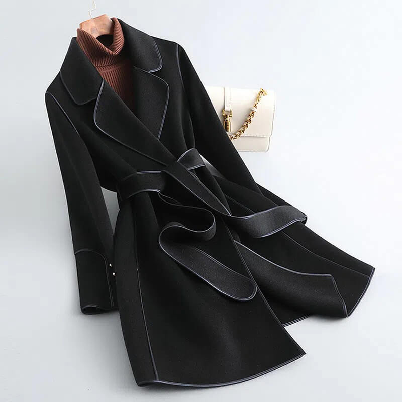 Aria Virgin Wool Trench Coat - By Qivii