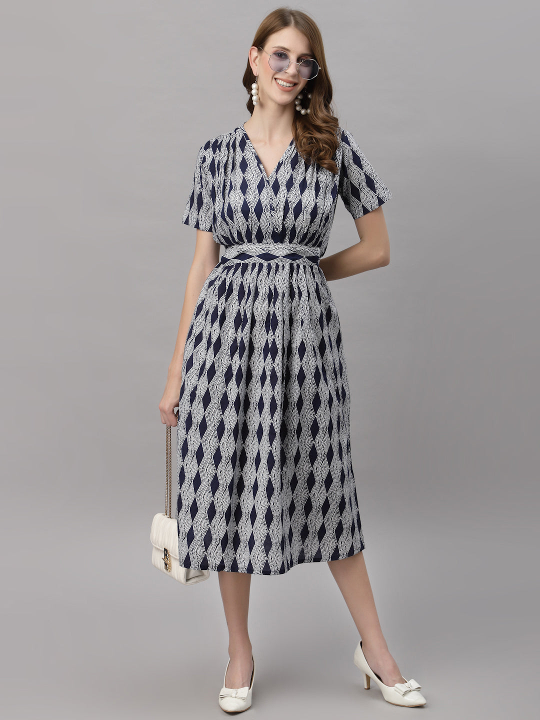 Marie Indigo Dress - By Ragavi - qivii