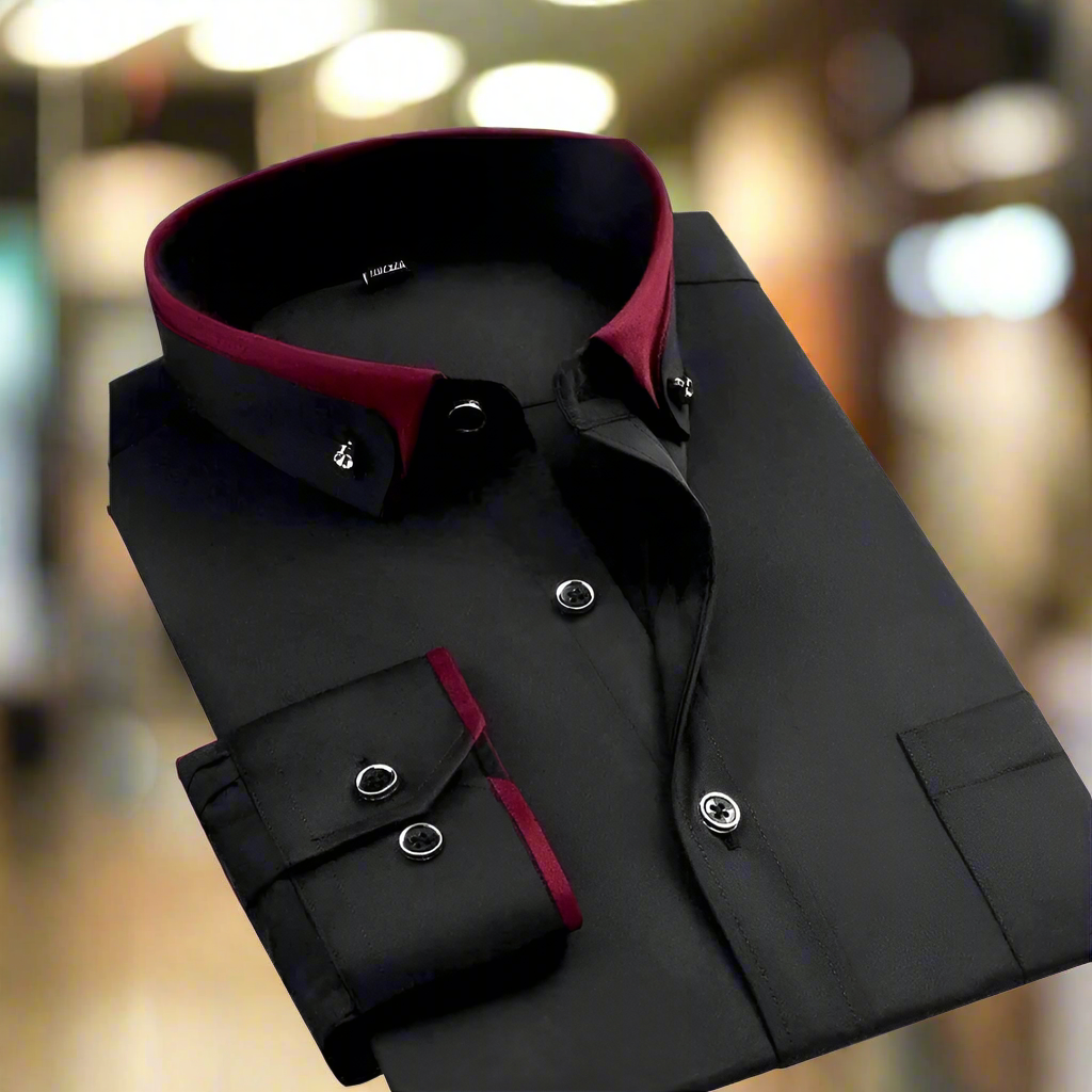 David™ | Klassiek Shirt - Lange Mouwen - By Qivii
