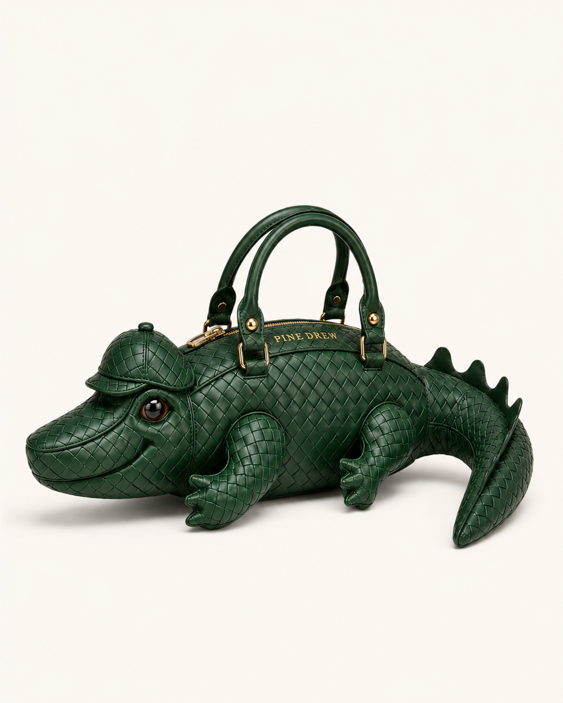 Monsieur Croco in Interwoven Vegan Leather - By Qivii