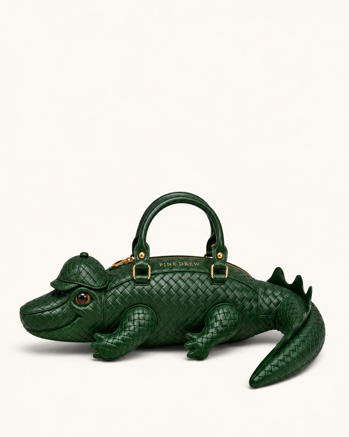 Monsieur Croco in Interwoven Vegan Leather - By Qivii