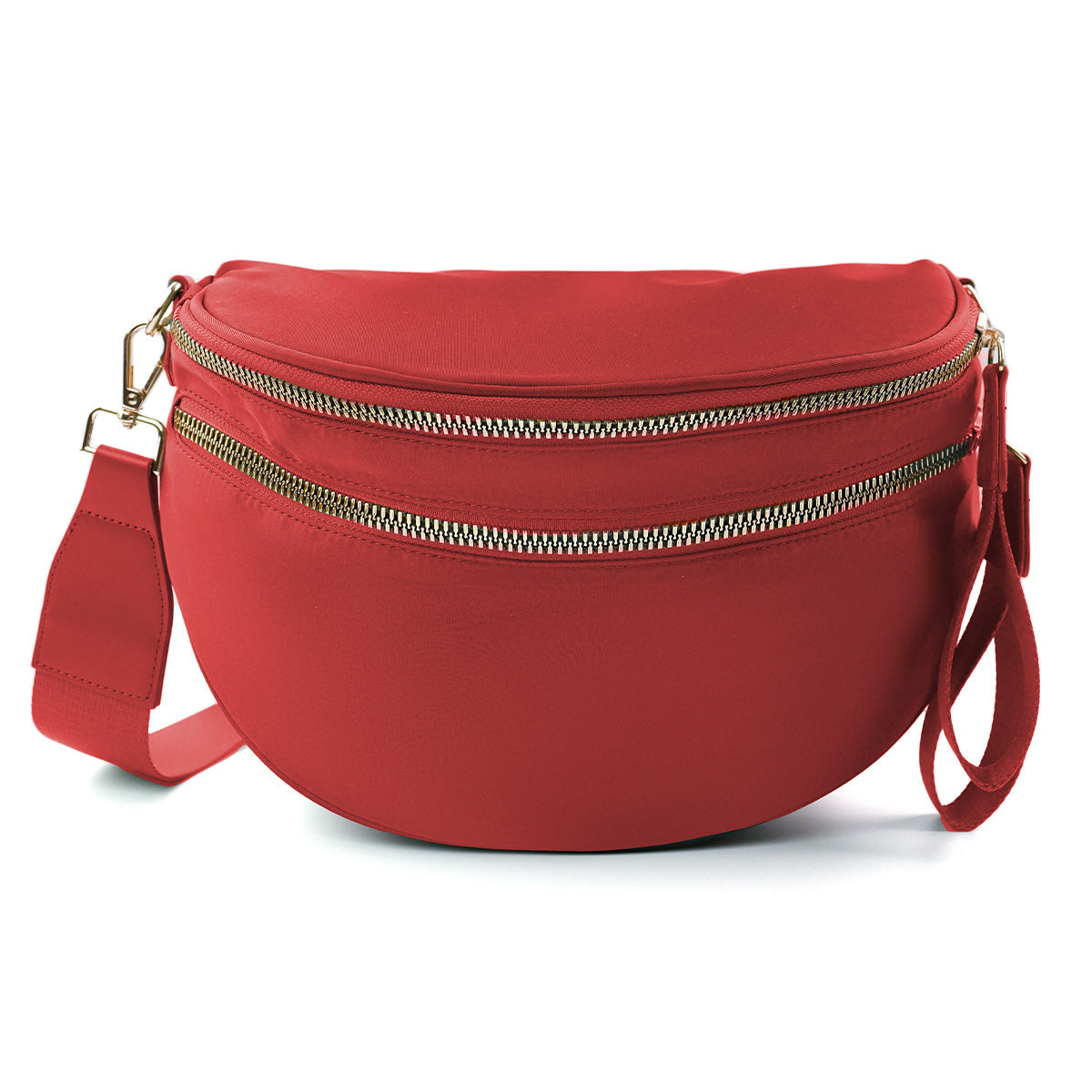Ounamei Checkered Crossbody Bum Bag for Women Large Capacity Belt Bag for Moms & Everyday Travel