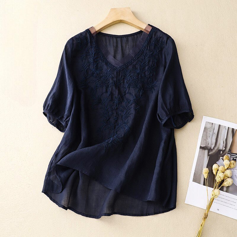 Daisy Cotton-Linen Shirt - By Qivii