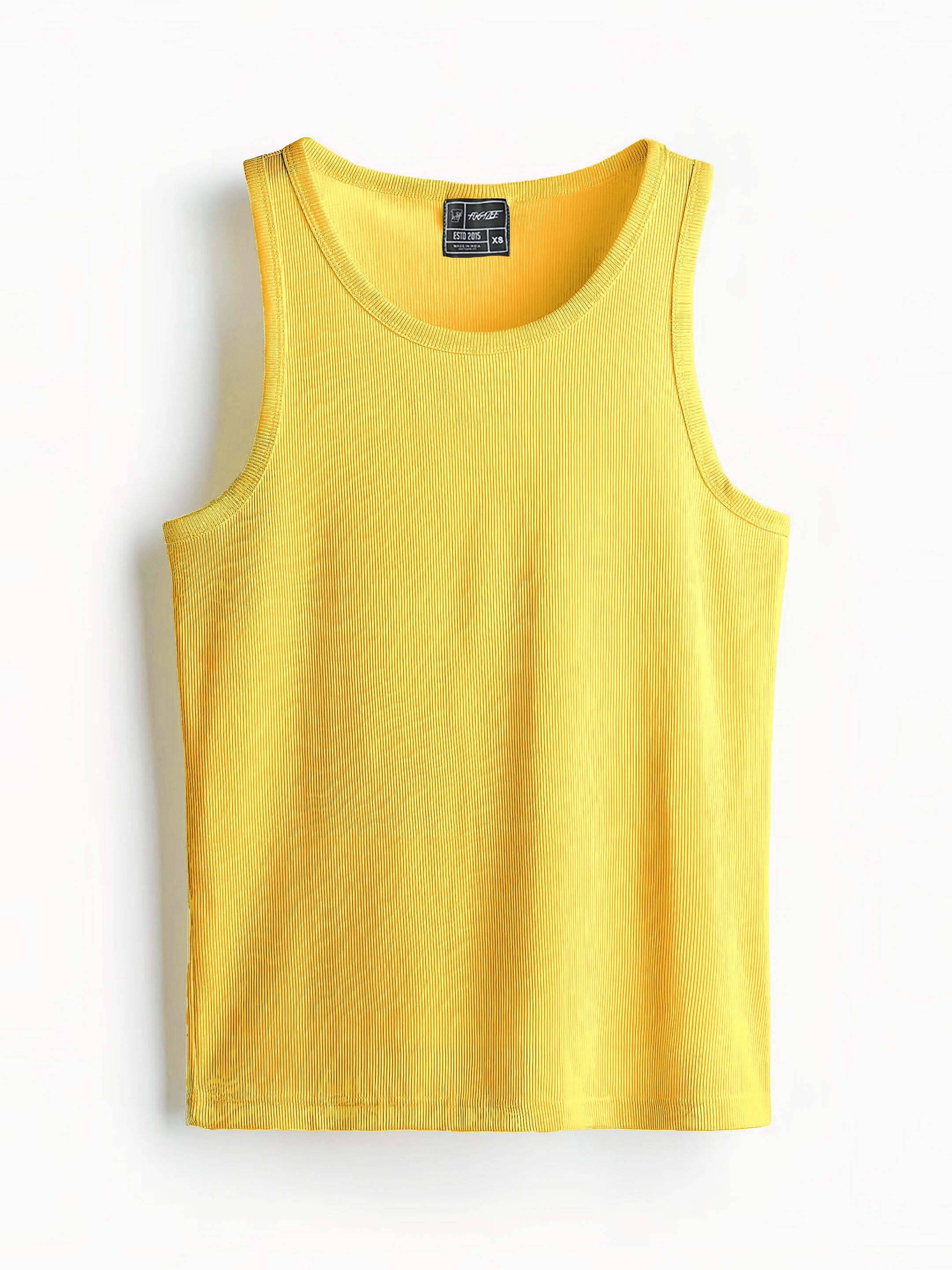 Solid Ribbed Vest Pack Of 3