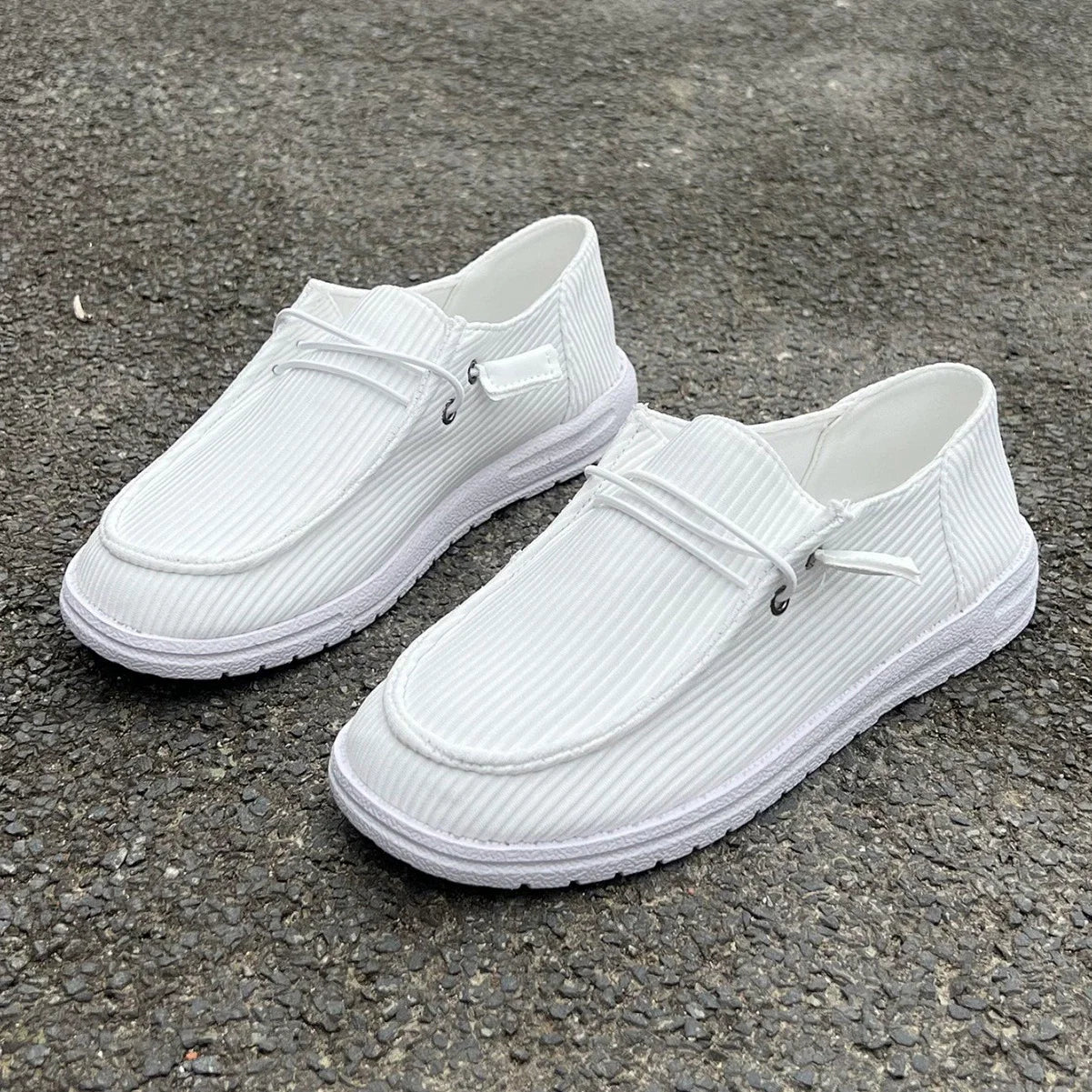 Large size casual shoes spring and autumn new flat-soled low-top loafers for women